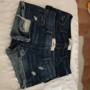 Set of 2 jean shorts Hollister